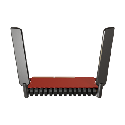 MikroTik, L009UiGS-2HaxD with dual core 800MHz CPU, 512MB RAM, 8 x Gbit LAN, 1 x 2.5 Gbit SFP port, 2.4 GHz 802.11b/g/n/ax dual-chain wireless, 4dBi 2.4GHz external antennas, USB, desktop case, PSU, R [L009UiGS-2HaxD-IN]
