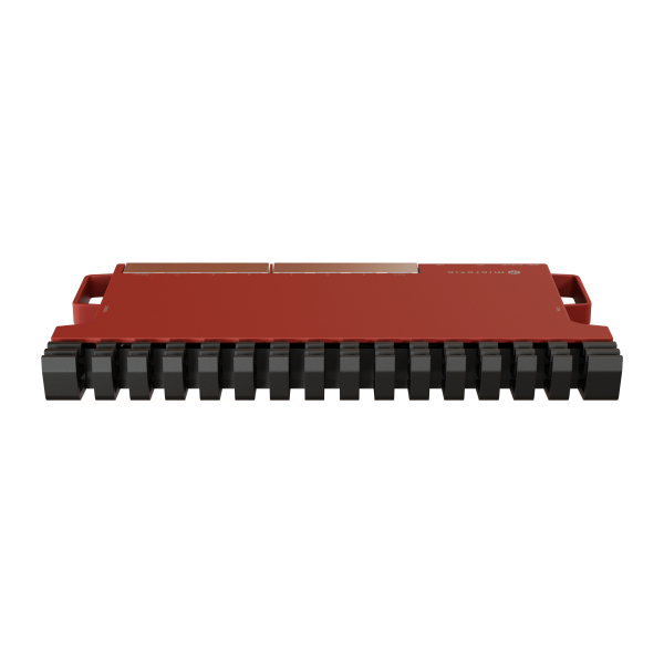 MikroTik, L009UiGS with dual core 800MHz CPU, 512MB RAM, 8 x Gbit LAN, 1 x 2.5 Gbit SFP port, USB, desktop/1U rackmount case, PSU, K-79 rackmount kit, RouterOS L5 [L009UiGS-RM]