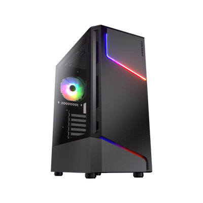 COUGAR CASE MID TOWER MX360 RGB LED STRIP & 120mm FAN [CGR-5CC6G-RGB]