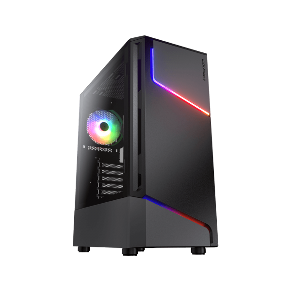 COUGAR CASE MID TOWER MX360 RGB LED STRIP & 120mm FAN [CGR-5CC6G-RGB]