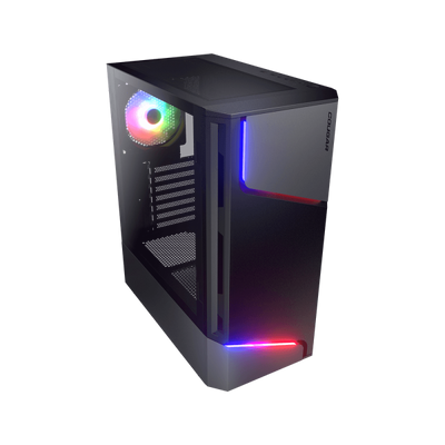 COUGAR CASE MID TOWER MX360 RGB LED STRIP & 120mm FAN [CGR-5CC6G-RGB]