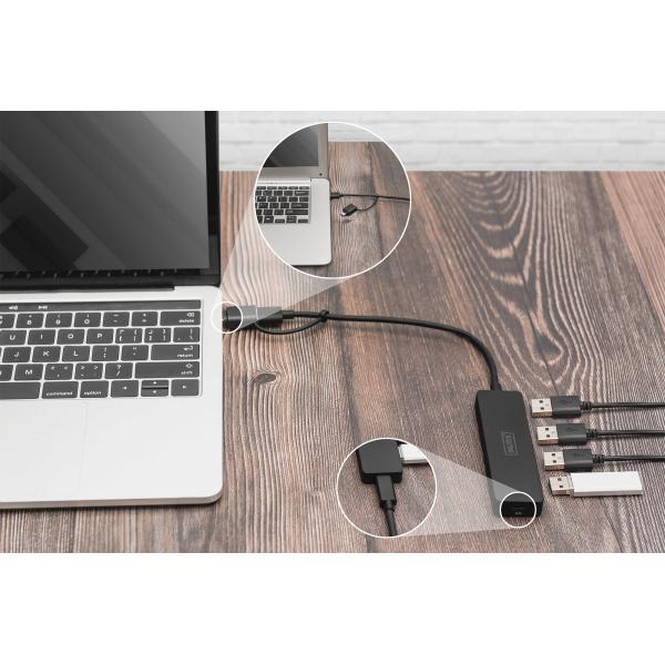 Digitus USB 3.2 Hub 4-Port - Slim Line [DA-70235]