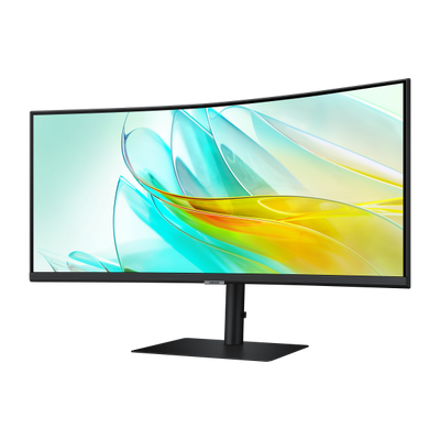 Samsung ViewFinity S6 - 34 inch Curved - UltraWide Quad HD VA LED Monitor - 3440x1440 - HAS / RJ45 / USB-C [LS34C652UAUXEN]