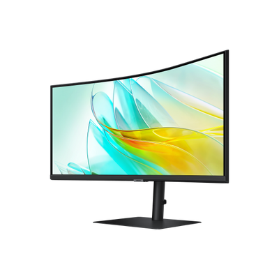 Samsung ViewFinity S6 - 34 inch Curved - UltraWide Quad HD VA LED Monitor - 3440x1440 - HAS / RJ45 / USB-C [LS34C652UAUXEN]
