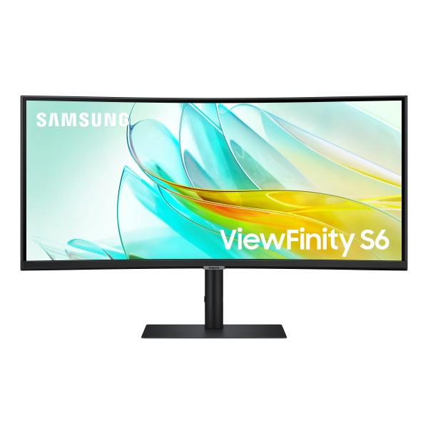 Samsung ViewFinity S6 - 34 inch Curved - UltraWide Quad HD Monitor [REFURBISHED, SCRATCHES ON BEZEL, DISPLAY OK] [LS34C652UAUXEN-REFURB]