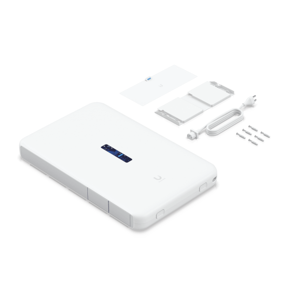 Ubiquiti - UDW - UniFi Dream Wall with Quad-core ARM Cortex-A57 at 1.7 GHz, 4 GB DDR4 RAM, LAN x17 GbE RJ45 ports, WAN x1 GbE RJ45 port and x1 10G SFP+ port, x2 hot-swappable AC/DC 550W PSU*, max. p [UDW-EU]
