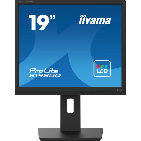 iiyama ProLite B1980D-B5 Monitor PC 48,3 cm (19") 1280 x 1024 Pixel SXGA LCD Nero [B1980D-B5]