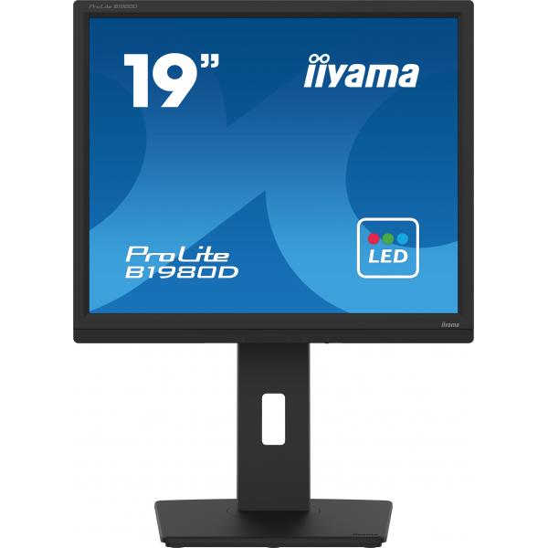 iiyama ProLite B1980D-B5 Monitor PC 48,3 cm (19") 1280 x 1024 Pixel SXGA LCD Nero [B1980D-B5] - ITPartners