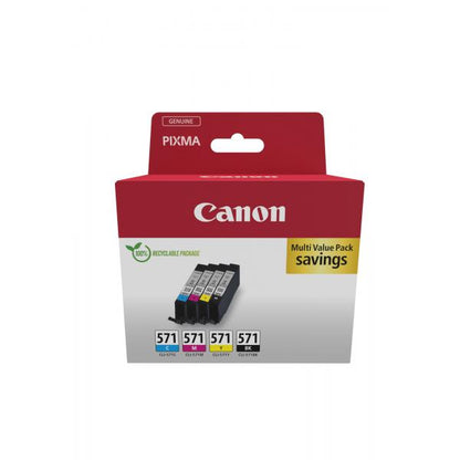 Canon 0386C008 cartuccia d'inchiostro 4 pz Originale Nero, Ciano, Magenta, Giallo [0386C008]