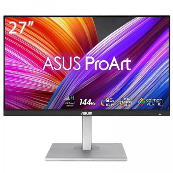 ASUS MONITOR 27 LED IPS 16:9 QHD 100 HZ, PROART, CALMAN VERIF, PIVOT, USB-C, DP/HDMI, 90LM05L1-B0437 [PA278CGV]