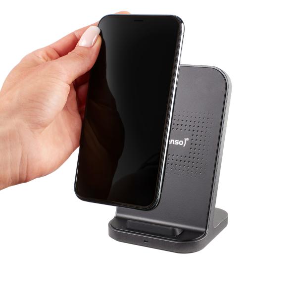 INTENSO CARICATORE STAND WIRELESS BSA2, COMPATIBILE APPLE, OUTPUT UP TO 15W, NERO [7410620]