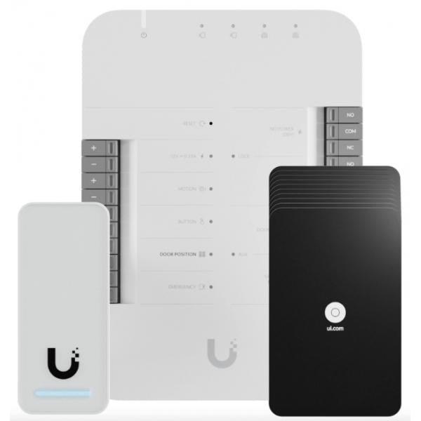 Ubiquiti - UA-G2-SK - UniFi quick start for Access with all you need for one door with one reader, (1) Door Hub, (1) G2 Reader, (10) Access Cards [UA-G2-SK]