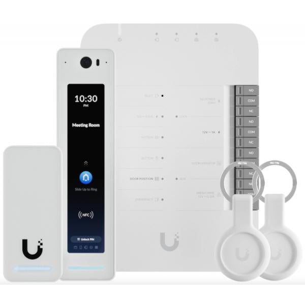 Ubiquiti - UA-G2-SK-Pro - UniFi quick start for Access with all you need for one door with two reader, (1) Door Hub, (1) G2 Reader Pro, (1) G2 Reader for door exit, or entry for an additional door (se [UA-G2-SK-Pro]