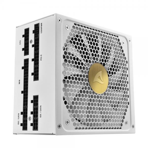 SHARKOON ALIMENTATORE REBEL P30 GOLD WH 1000W ATX3.0 ATX 3.0, PCIE GEN5 12VHPWR, 80 PLUS GOLD, 135MM [REBEL P30 G WH 1000W]