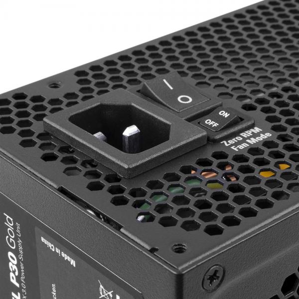 Sharkoon Rebel P30 Gold alimentatore per computer 1000 W 20+4 pin ATX ATX Nero [REBELP30GOLD1000W]
