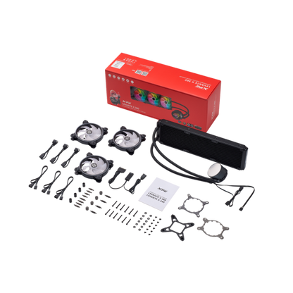 ADATA XPG DISSIPATORE CPU ACQUA LEVANTE X 360 ARGB BLACK RGB MIRROR PUMP HEAD [ADLEVANTEX360BKCWW]