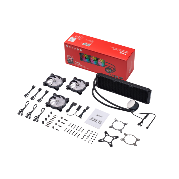 ADATA XPG DISSIPATORE CPU ACQUA LEVANTE X 360 ARGB BLACK RGB MIRROR PUMP HEAD [ADLEVANTEX360BKCWW]