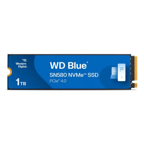 WD SSD BLUE SN580 1TB M2 NVME PCI-E 4X4 4150/4150MB/S R/W [WDS100T3B0E]