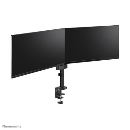 Neomounts NEXT Lite Dual Monitor Arm - 17-27inch - 0-8 kg/screen - Space Saving T-Rex Model - Total Plastic-Free Packaging - Black [DS60-425BL2]