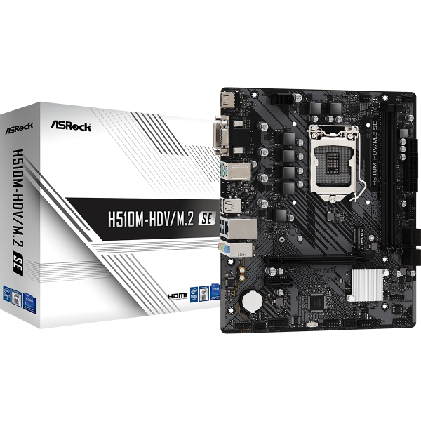 ASROCK MB INTEL H470/2DDR4/4SATA3 [H510M-HDV/M.2 SE]