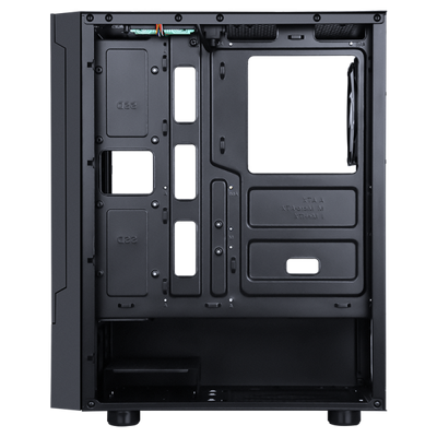 ITEK CASE SIISBE 3.0 - GAMING MIDDLE TOWER, 3X12CM ARGB FAN, USB3, SIDE PANEL TEMP GLASS WITH HINGE [ITGCASIB30]