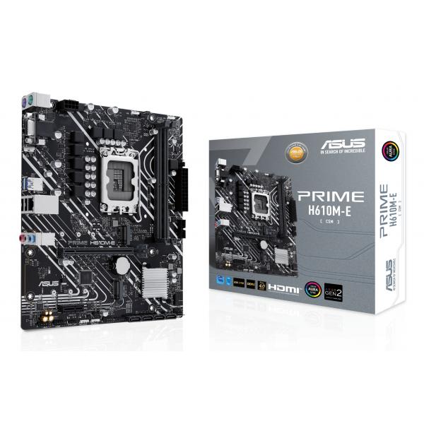 ASUS MB H610, PRIME H610M-E-CSM, LGA 1700, 2DDR5, VGA/DP/HDMI, GLAN, 2M2, 4SATA [PRIME H610M-E-CSM]