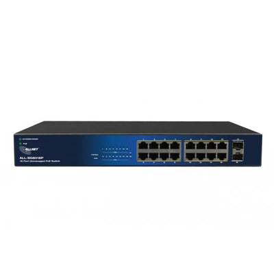16 x 10/100/1000Mbps Porta Ethernet automatica MDI/MDI-X 2x porte SFP Gigabit Fanless Supporta Jumbo frame 10K byte. Alternativa PoE A (Pin 1,2/3,6) PROMO FINO AD ESAURIMENTO SCORTE [ALL-SG8018P]