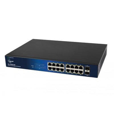 16 x 10/100/1000Mbps Porta Ethernet automatica MDI/MDI-X 2x porte SFP Gigabit Fanless Supporta Jumbo frame 10K byte. Alternativa PoE A (Pin 1,2/3,6) PROMO FINO AD ESAURIMENTO SCORTE [ALL-SG8018P]