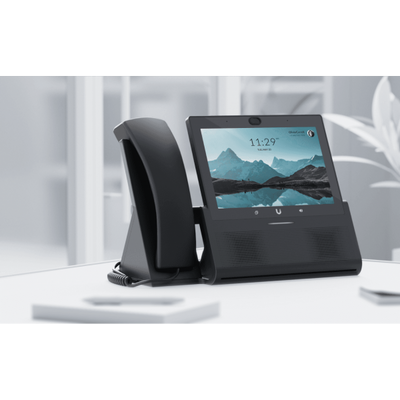 Ubiquiti - UTP-TouchMax - UniFi Talk G2 Touch Max with 7" touch display, Ergonomic handset with mute button, Hi-performance speakerphone, Bluetooth support, PoE + in [UTP-TouchMax]