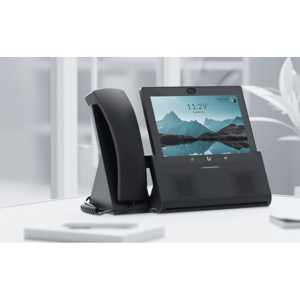 Ubiquiti - UTP-TouchMax - UniFi Talk G2 Touch Max with 7" touch display, Ergonomic handset with mute button, Hi-performance speakerphone, Bluetooth support, PoE + in [UTP-TouchMax]