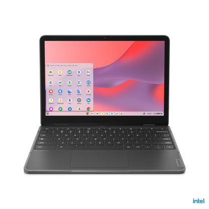 Lenovo 500e Yoga Chromebook 31 cm (12.2") Touch screen WUXGA Intel N N200 8 GB LPDDR5-SDRAM 128 GB eMMC Wi-Fi 6E (802.11ax) ChromeOS Grigio [82W4000KIX]