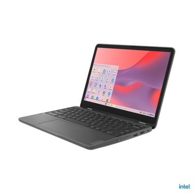 Lenovo 500e Yoga Chromebook 31 cm (12.2") Touch screen WUXGA Intel N N200 8 GB LPDDR5-SDRAM 128 GB eMMC Wi-Fi 6E (802.11ax) ChromeOS Grigio [82W4000KIX]