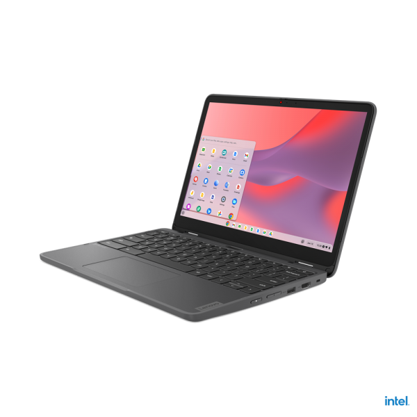 Lenovo 500e Yoga Chromebook 31 cm (12.2") Touch screen WUXGA Intel N N200 8 GB LPDDR5-SDRAM 128 GB eMMC Wi-Fi 6E (802.11ax) ChromeOS Grigio [82W4000KIX]