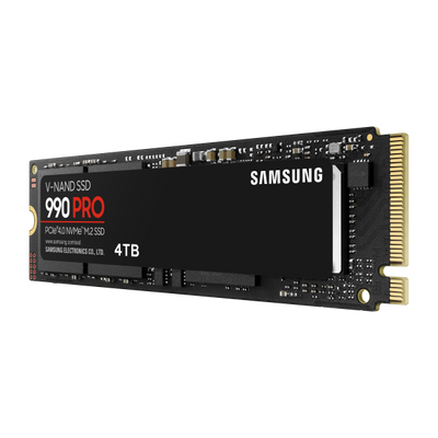 SAMSUNG SSD INTERNO 990 PRO 4TB PCI-E M2. NVME R/W 6900/7450 MBS [MZ-V9P4T0BW]