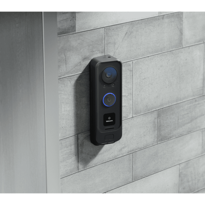 Ubiquiti - UVC-G4 Doorbell Pro PoE Kit - UniFi Doorbell with Improved HDR and low-light performance, Programmable welcome display and secondary package-detection camera, 6 m (20 ft) IR night vision, W [UVC-G4DoorbellProPoEKit]