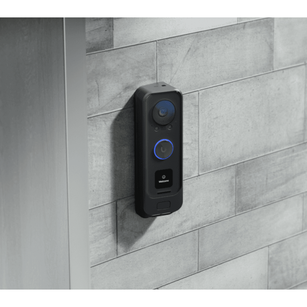 Ubiquiti - UVC-G4 Doorbell Pro PoE Kit - UniFi Doorbell with Improved HDR and low-light performance, Programmable welcome display and secondary package-detection camera, 6 m (20 ft) IR night vision, W [UVC-G4DoorbellProPoEKit]