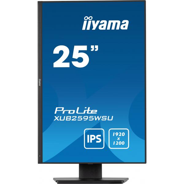 iiyama ProLite XUB2595WSU-B5 Monitor PC 63,5 cm (25") 1920 x 1200 Pixel WUXGA LED Nero [XUB2595WSU-B5]