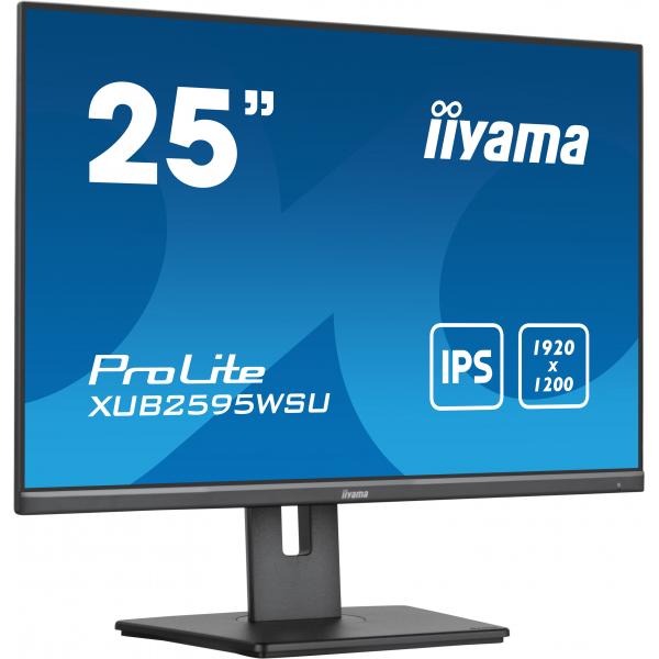 iiyama ProLite XUB2595WSU-B5 Monitor PC 63,5 cm (25") 1920 x 1200 Pixel WUXGA LED Nero [XUB2595WSU-B5]