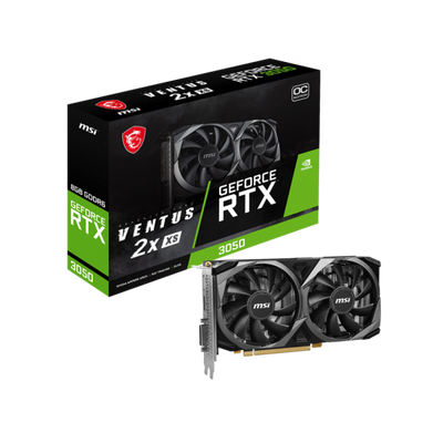 MSI VENTUS GEFORCE RTX 3050 2X XS 8G OC scheda video NVIDIA 8 GB GDDR6 [RTX3050VENTUS2XXS8GOC]