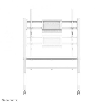 Neomounts MOVE Go TV trolley - 55-86inch - Max 76 kg - Manual 106-136 cm - VESA 100x100-900x600 - incl. hardware shelf - White [FL50-525WH1]