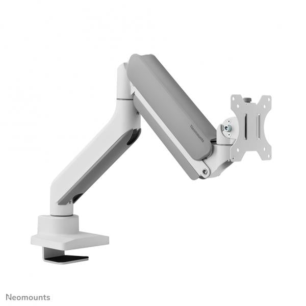 Neomounts Single Monitor Arm - 17-49inch - Gas Spring - Topfix - 180 Degrees - Stop - White [DS70PLUS-450WH1]