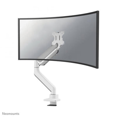 Neomounts Single Monitor Arm - 17-49inch - Gas Spring - Topfix - 180 Degrees - Stop - White [DS70PLUS-450WH1]