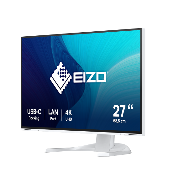 EIZO MONITOR 27 LED IPS 16:9 4K UHD, 5MS 350 CDM, PIVOT, USB-C, DP/HDMI, MULTIMEDIALE, FLEXSCAN EV27 [EV2740X-WT]