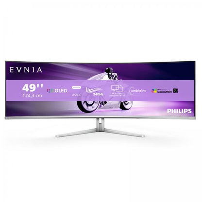 PHILIPS MONITOR CURVO 49 OLED DUAL QHD 32:9 0,03MS 240 HZ 1000 CDM, USB-C DOCK, REG ALTEZZA, DP/HDMI [49M2C8900]