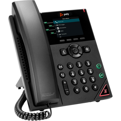 Hp Poly VVX 250 4-Line IP Phone and PoE-enabled [89B62AA#AC3]