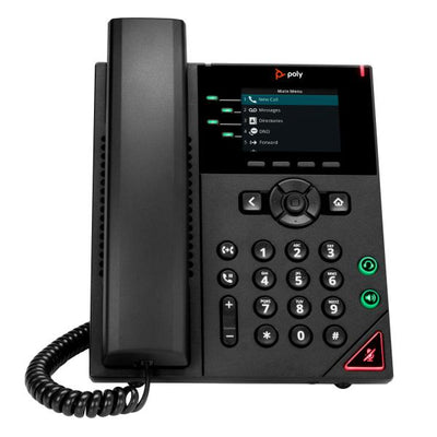 Hp Poly VVX 250 4-Line IP Phone and PoE-enabled [89B62AA#AC3]