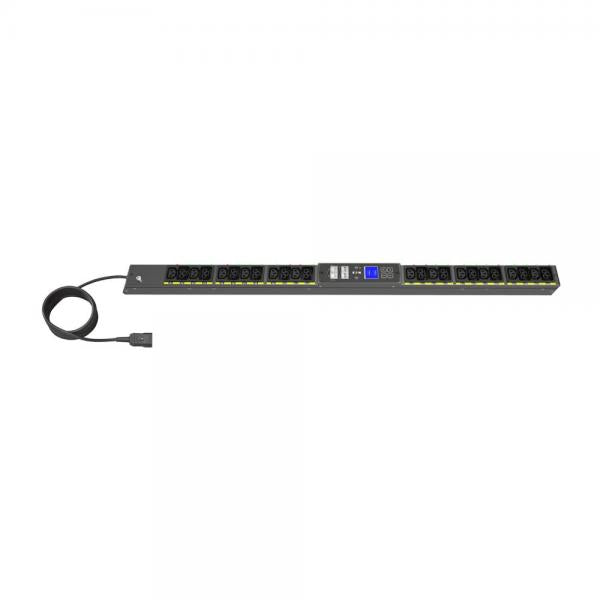 Eaton Managed G4 Rack PDU, 0U, 22.5U, C20 input, 3m cord, 1ph, 3.7kW, 16A, 200-240V, 24 outlets (12)C13, (12)C39 [EVMAFC20A]