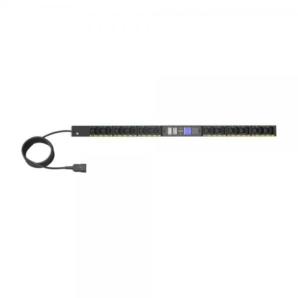 Eaton Managed G4 Rack PDU, 0U, 22.5U, C20 input, 3m cord, 1ph, 3.7kW, 16A, 200-240V, 24 outlets (12)C13, (12)C39 [EVMAFC20A]