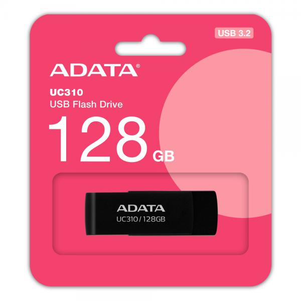 ADATA UC310 unità flash USB 128 GB USB tipo A 3.2 Gen 1 (3.1 Gen 1) Nero [UC310-128G-RBK]