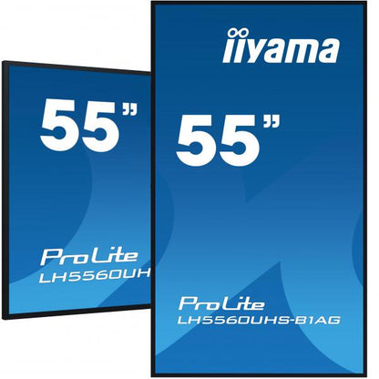 iiyama PROLITE Pannello A digitale 139,7 cm (55") LED Wi-Fi 500 cd/m 4K Ultra HD Nero Processore integrato Android 11 24/7 [LH5560UHS-B1AG]
